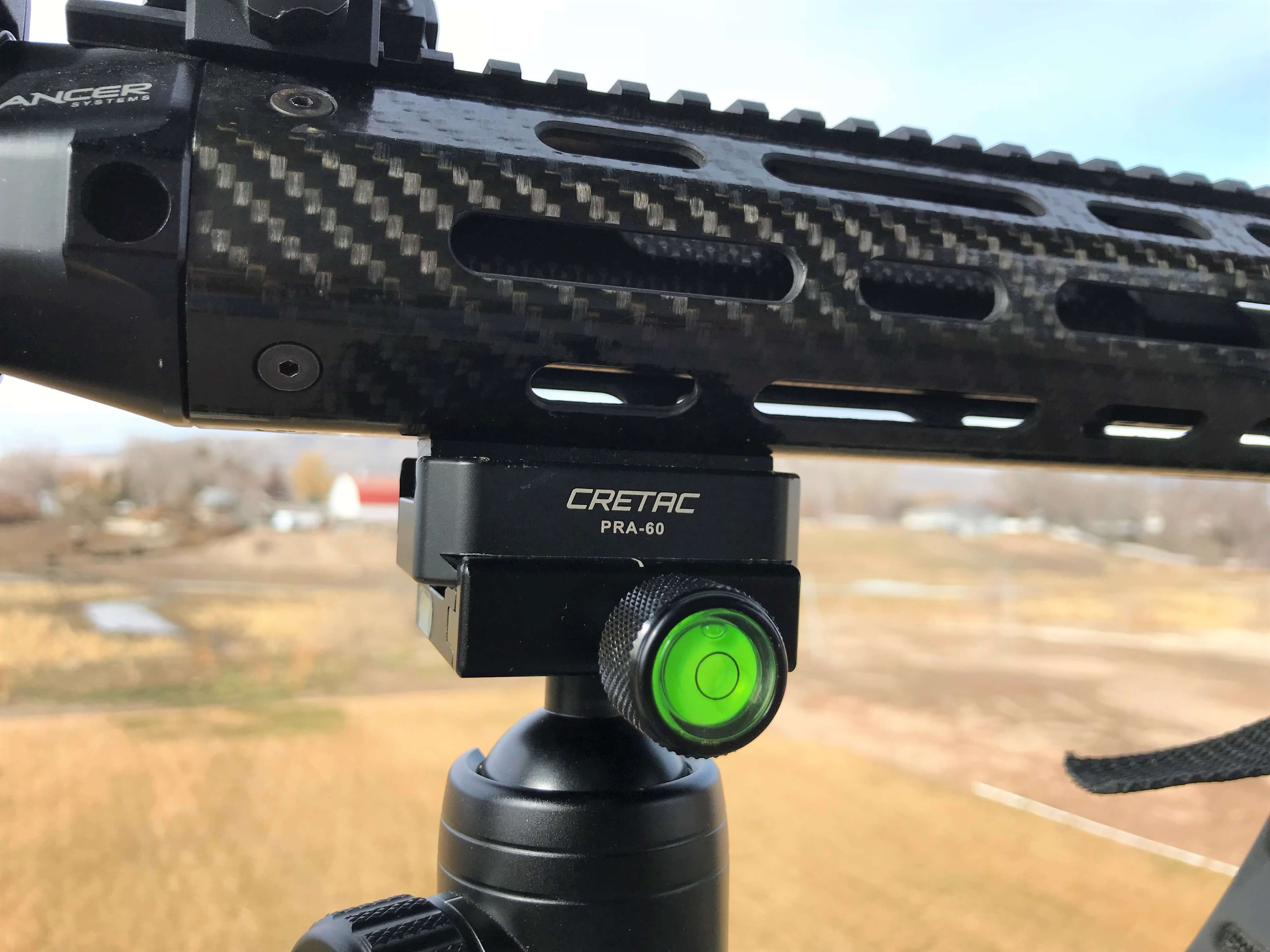 CRETAC Picatinny Rail to ArcaSwiss Adapter for Night Stalker Tripods